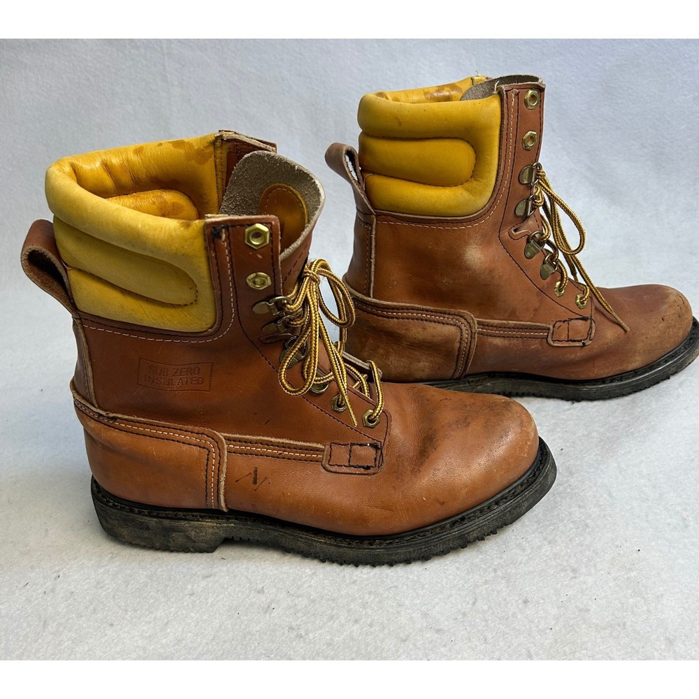 Workwear‎ Carolina Mens 8 EE Brown Sub Zero Insulated Leather Thinsulate Boots
